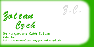 zoltan czeh business card