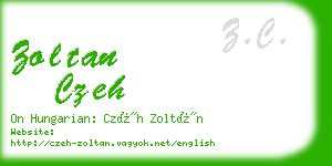 zoltan czeh business card